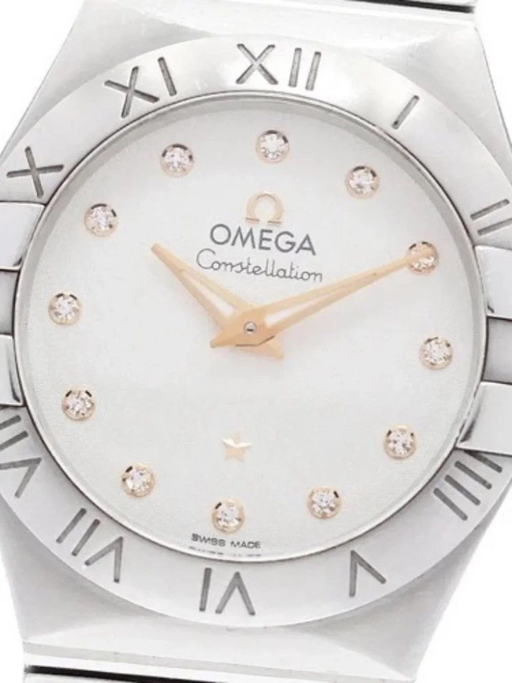 OMEGA Constellation 123.10.27.60.52.001 12P diamond Quartz Ladies Watch_964929